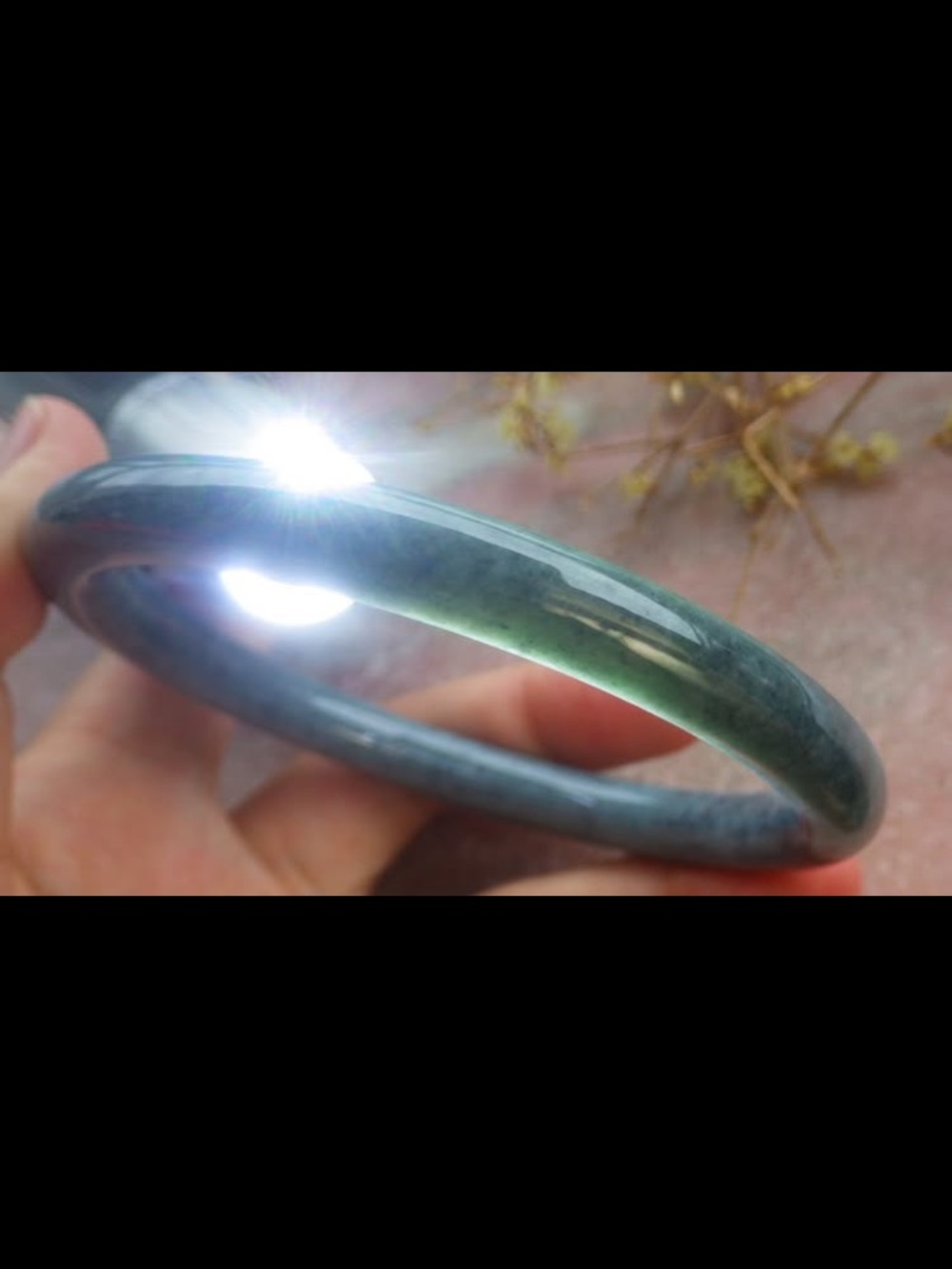 Elegant green bangle certificate jadeite jade luck bracelet 68mm 8.25 inches